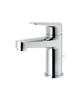 Angle cock with wall flange